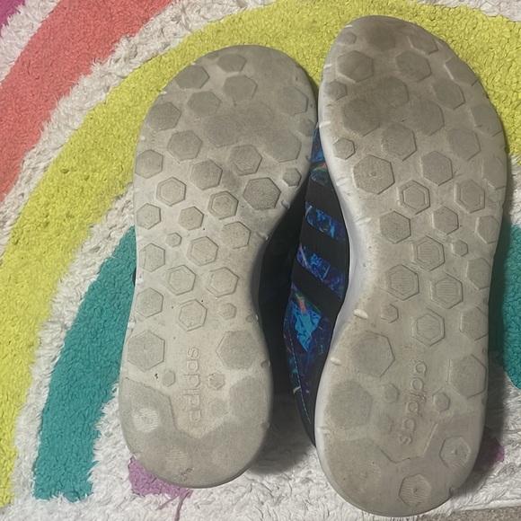 Adidas Womens Neo Lite Racer Running Shoes F99093 Blue Purple Black Size 8 1/2 - Picture 6 of 7